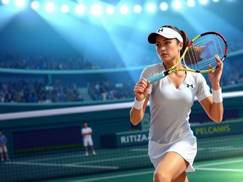 Elite Tennis Champion Game Cover Artwork Elite Tennis Champion Game Cover